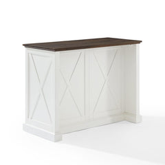 Crosley Clifton Kitchen Island Distressed-White - KF30070BR-WH - The Home Selection