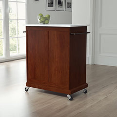 Crosley Compact 31 Inch Granite Top Kitchen Cart - KF30020E - The Home Selection