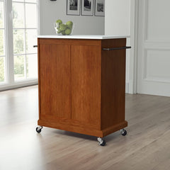 Crosley Compact 31 Inch Granite Top Kitchen Cart - KF30020E - The Home Selection