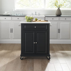 Crosley Compact 31 Inch Granite Top Kitchen Cart - KF30020E - The Home Selection