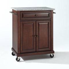 Crosley Compact 31 Inch Granite Top Kitchen Cart - KF30023E - The Home Selection