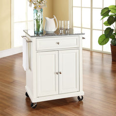 Crosley Compact 31 Inch Granite Top Kitchen Cart - KF30023E - The Home Selection