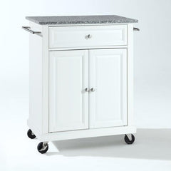 Crosley Compact 31 Inch Granite Top Kitchen Cart - KF30023E - The Home Selection