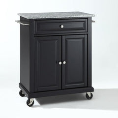 Crosley Compact 31 Inch Granite Top Kitchen Cart - KF30023E - The Home Selection