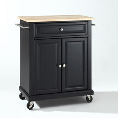 Crosley Compact 31 Inch Wood Top Kitchen Cart - KF30021E - The Home Selection