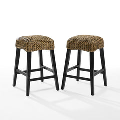 Crosley Edgewater 2pc Backless Counter Stool Set - CF502527-SG - The Home Selection