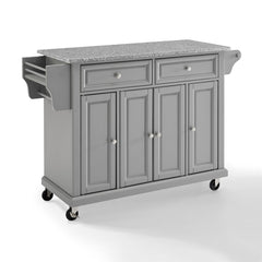 Crosley Full Size 51.50 Inch Granite Top Kitchen Cart - KF30003E - The Home Selection