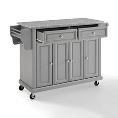 Crosley Full Size 51.50 Inch Granite Top Kitchen Cart - KF30003E - The Home Selection