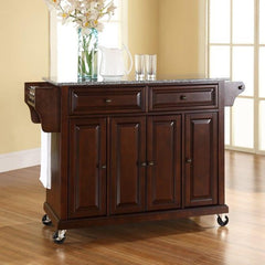Crosley Full Size 51.50 Inch Granite Top Kitchen Cart - KF30003E - The Home Selection