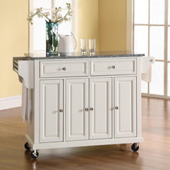 Crosley Full Size 51.50 Inch Granite Top Kitchen Cart - KF30003E - The Home Selection