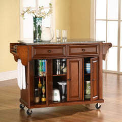 Crosley Full Size 51.50 Inch Granite Top Kitchen Cart - KF30003E - The Home Selection