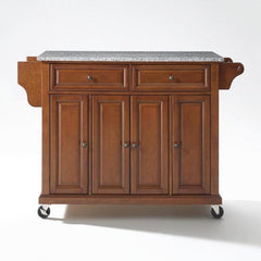 Crosley Full Size 51.50 Inch Granite Top Kitchen Cart - KF30003E - The Home Selection