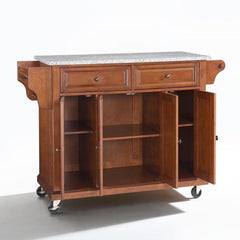 Crosley Full Size 51.50 Inch Granite Top Kitchen Cart - KF30003E - The Home Selection