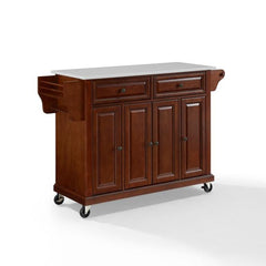 Crosley Full Size 51.50 Inch Granite Top Kitchen Cart - KF30005E - The Home Selection
