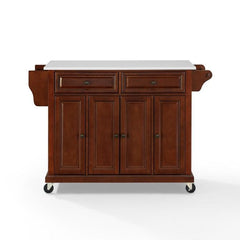 Crosley Full Size 51.50 Inch Granite Top Kitchen Cart - KF30005E - The Home Selection