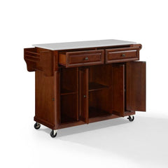 Crosley Full Size 51.50 Inch Granite Top Kitchen Cart - KF30005E - The Home Selection