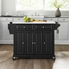 Crosley Full Size 51.50 Inch Granite Top Kitchen Cart - KF30005E - The Home Selection
