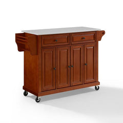 Crosley Full Size 51.50 Inch Granite Top Kitchen Cart - KF30005E - The Home Selection