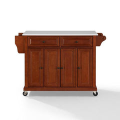 Crosley Full Size 51.50 Inch Granite Top Kitchen Cart - KF30005E - The Home Selection