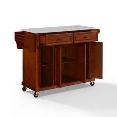 Crosley Full Size 51.50 Inch Granite Top Kitchen Cart - KF30005E - The Home Selection