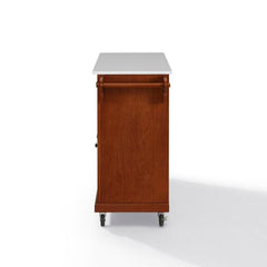 Crosley Full Size 51.50 Inch Granite Top Kitchen Cart - KF30005E - The Home Selection