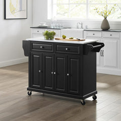 Crosley Full Size 51.50 Inch Granite Top Kitchen Cart - KF30005E - The Home Selection