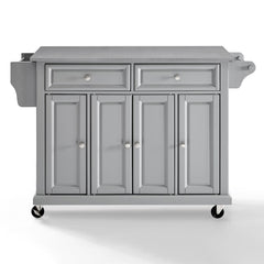 Crosley Full Size 51.50 Inch Stainless Steel Top Kitchen Cart - KF30002E - The Home Selection