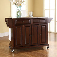 Crosley Full Size 51.50 Inch Stainless Steel Top Kitchen Cart - KF30002E - The Home Selection