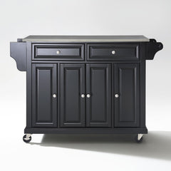 Crosley Full Size 51.50 Inch Stainless Steel Top Kitchen Cart - KF30002E - The Home Selection