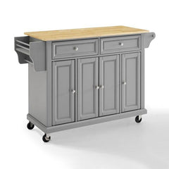 Crosley Full Size 51.50 Inch Wood Top Kitchen Cart - KF30001E - The Home Selection