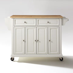 Crosley Full Size 51.50 Inch Wood Top Kitchen Cart - KF30001E - The Home Selection