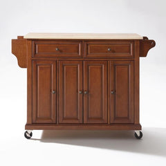 Crosley Full Size 51.50 Inch Wood Top Kitchen Cart - KF30001E - The Home Selection