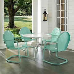 Crosley Griffith 105 Inch 5pc Outdoor Metal Dining Set - KOD10010 - The Home Selection