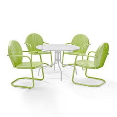 Crosley Griffith 105 Inch 5pc Outdoor Metal Dining Set - KOD10010 - The Home Selection