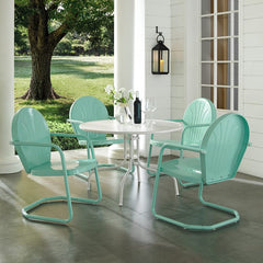 Crosley Griffith 105 Inch 5pc Outdoor Metal Dining Set - KOD10010 - The Home Selection