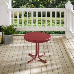 Crosley Griffith 22 Inch Outdoor Metal Side Table - CO1011A - The Home Selection