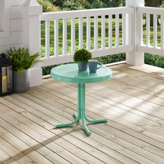 Crosley Griffith 22 Inch Outdoor Metal Side Table - CO1011A - The Home Selection