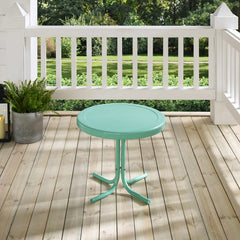 Crosley Griffith 22 Inch Outdoor Metal Side Table - CO1011A - The Home Selection