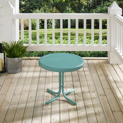 Crosley Griffith 22 Inch Outdoor Metal Side Table - CO1011A - The Home Selection