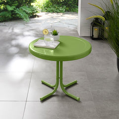 Crosley Griffith 22 Inch Outdoor Metal Side Table - CO1011A - The Home Selection