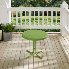 Crosley Griffith 22 Inch Outdoor Metal Side Table - CO1011A - The Home Selection