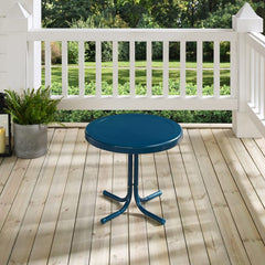 Crosley Griffith 22 Inch Outdoor Metal Side Table - CO1011A - The Home Selection
