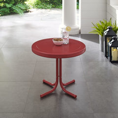 Crosley Griffith 22 Inch Outdoor Metal Side Table - CO1011A - The Home Selection