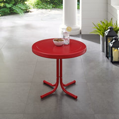 Crosley Griffith 22 Inch Outdoor Metal Side Table - CO1011A - The Home Selection