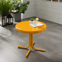 Crosley Griffith 22 Inch Outdoor Metal Side Table - CO1011A - The Home Selection