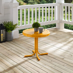 Crosley Griffith 22 Inch Outdoor Metal Side Table - CO1011A - The Home Selection