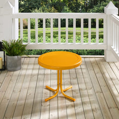 Crosley Griffith 22 Inch Outdoor Metal Side Table - CO1011A - The Home Selection