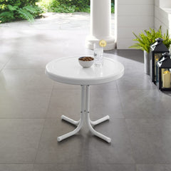 Crosley Griffith 22 Inch Outdoor Metal Side Table - CO1011A - The Home Selection