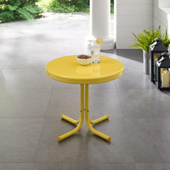 Crosley Griffith 22 Inch Outdoor Metal Side Table - CO1011A - The Home Selection