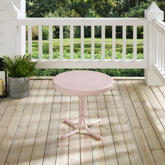 Crosley Griffith 22 Inch Outdoor Metal Side Table - CO1011A - The Home Selection